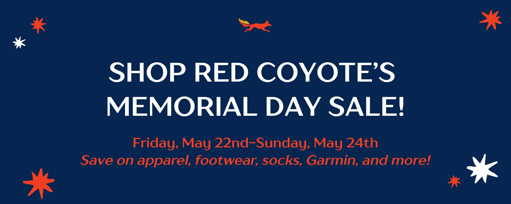 Memorial Day 2026 - Red Coyote Running
